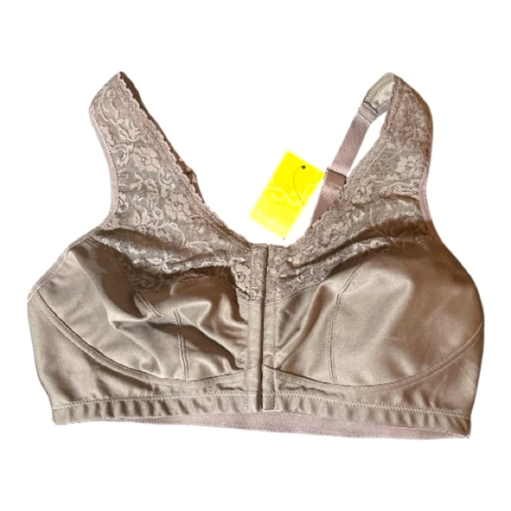 Delimira Front Closure Bra | Size 40C | Brown Purple | Full Figure